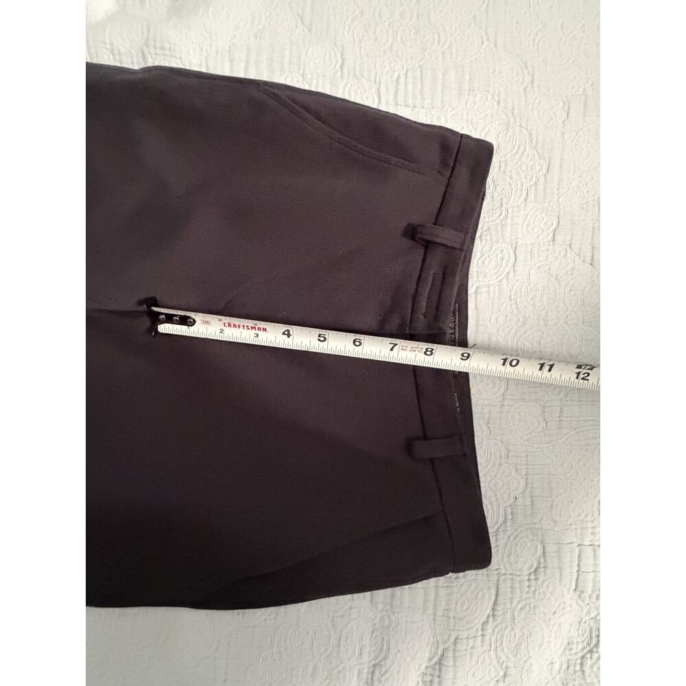 Vintage Prada 90s Y2K Black Trouser Pants Italy Cotton Knit Crop Sz 38 XS Small - Picture 5 of 9